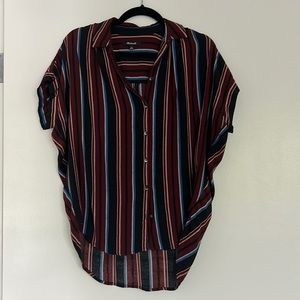Madewell XS Short Sleeve Courier Button Down